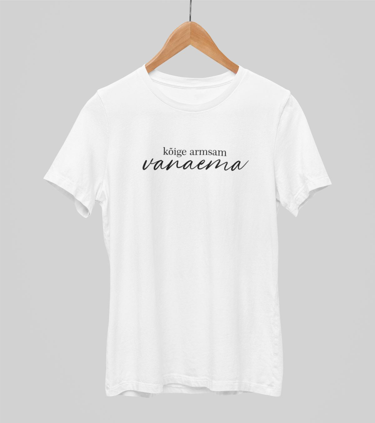 Valged UNISEX T-särgid "Kõige kallim vanaema"
