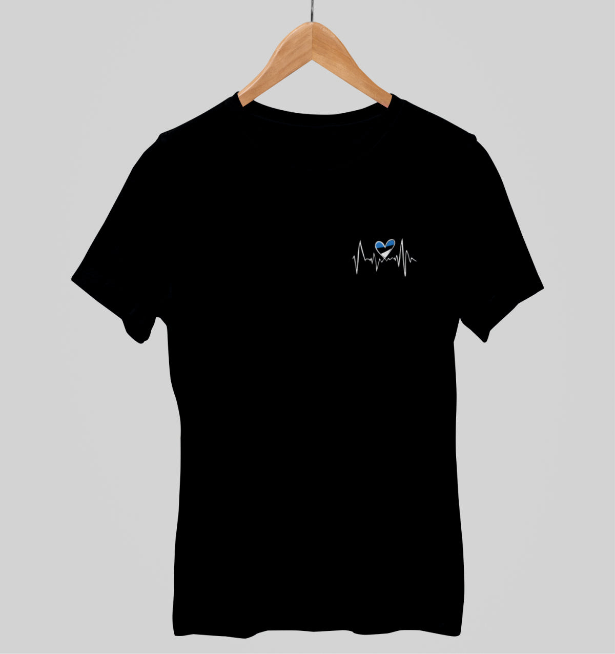 Mustad UNISEX T-särgid Eesti süda