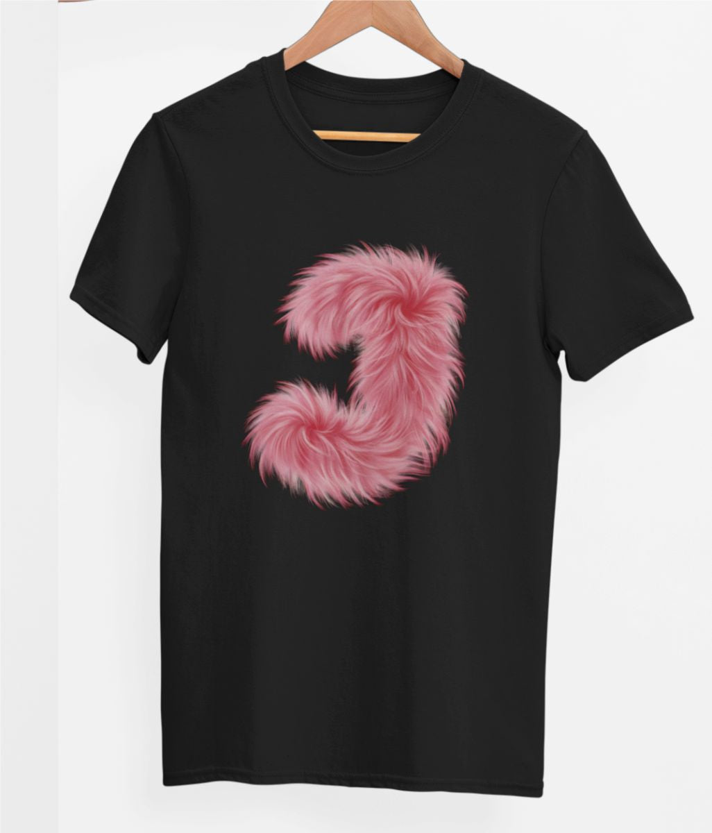 Mustad UNISEX T-särgid "J täht"
