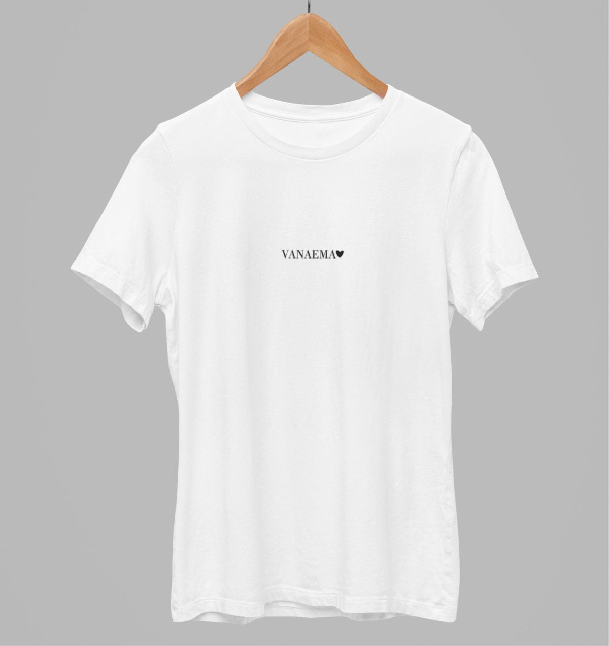 Valged UNISEX T-särgid "Vanaema südamega"