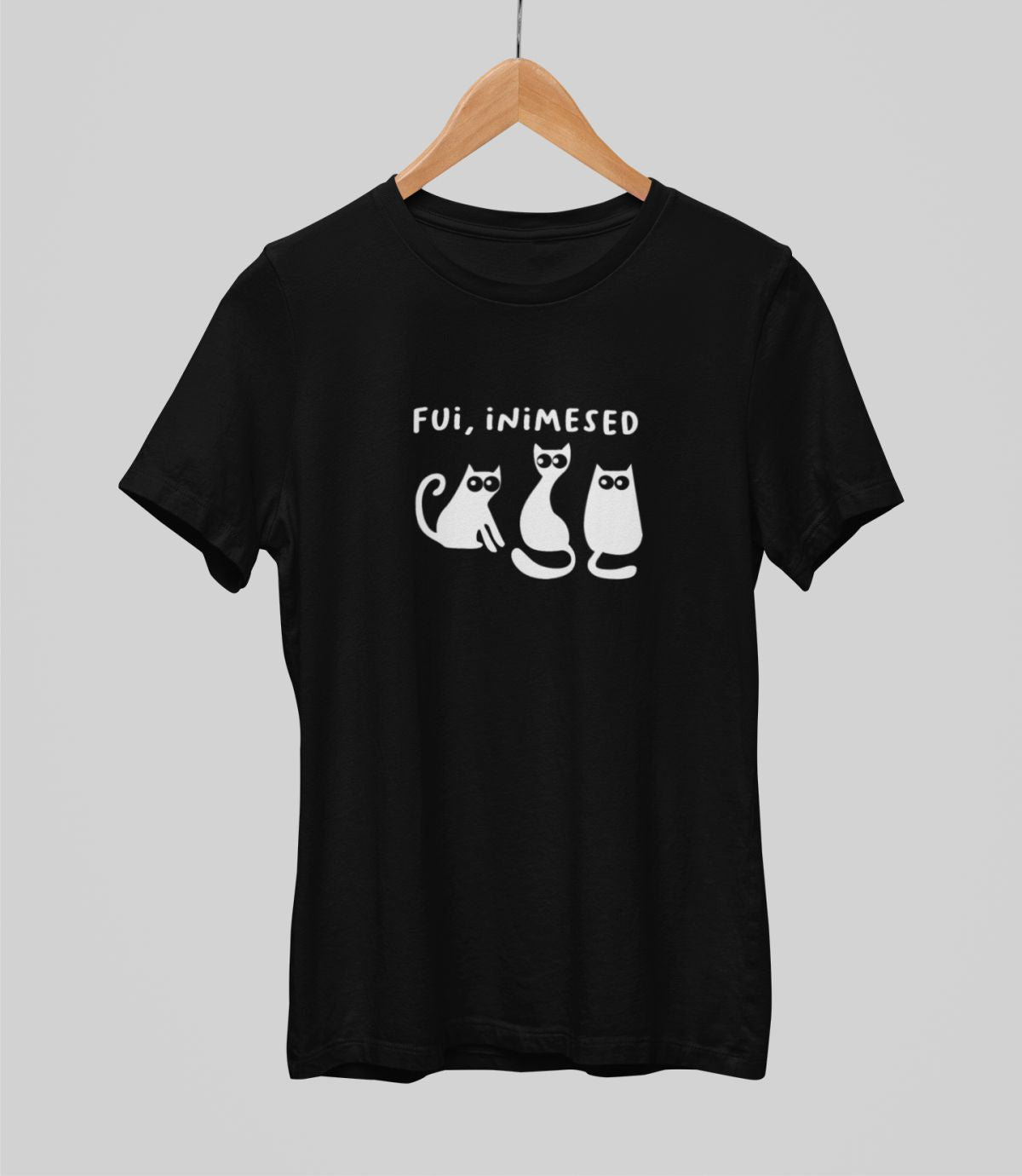 Mustad UNISEX T-särgid "Fui, inimesed"