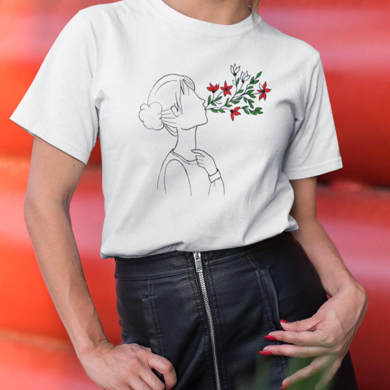 Valge UNISEX T-särk Hingamine