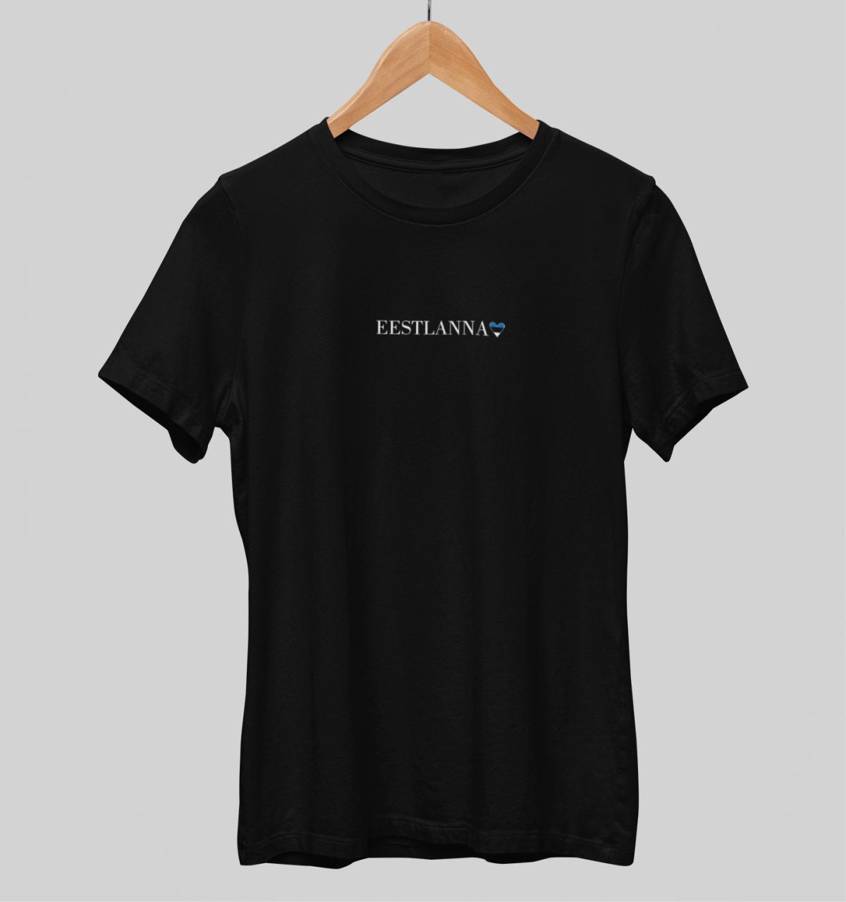 Must unisex T-särk "Eestlanna"
