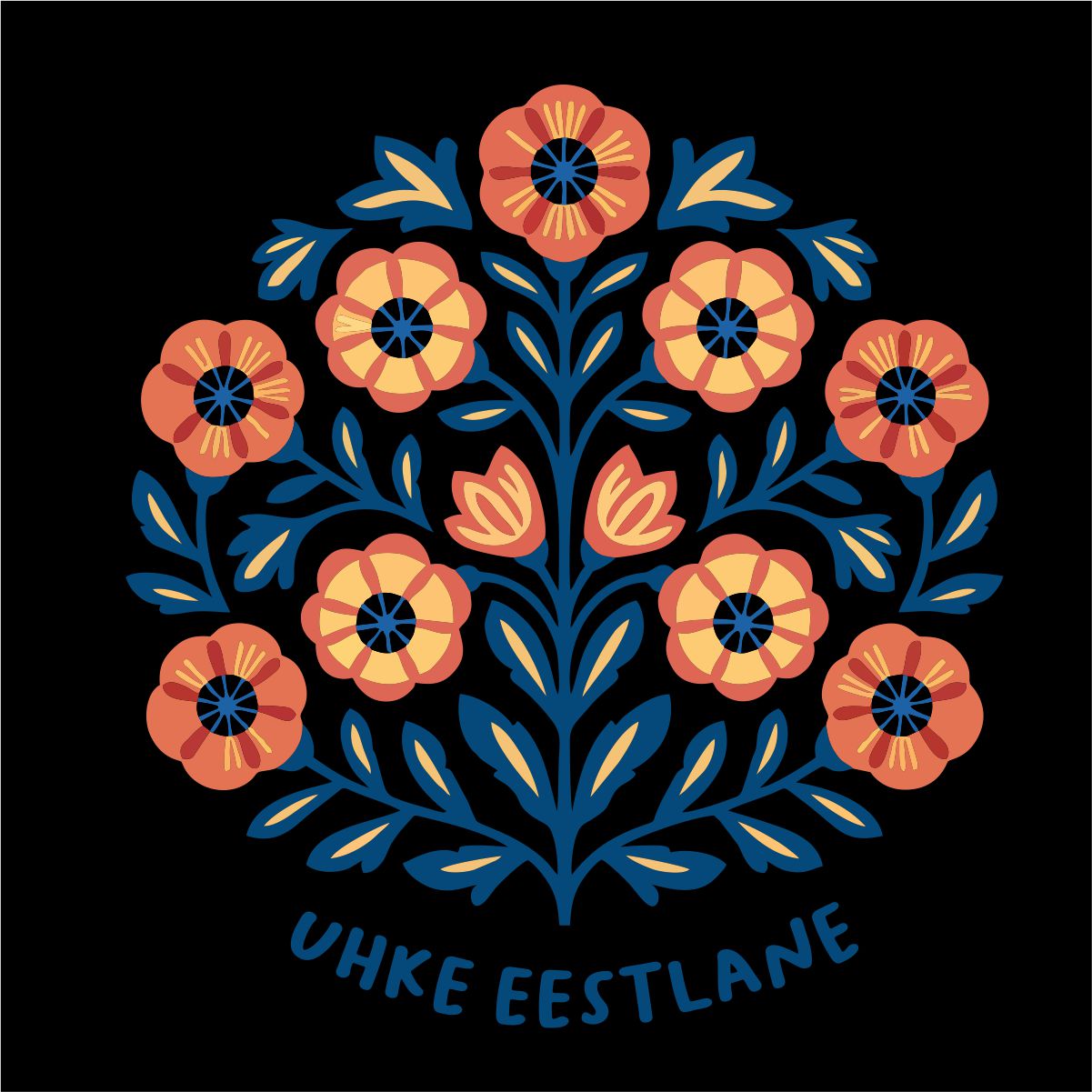 Mustad UNISEX T-särgid "Uhke eestlane"