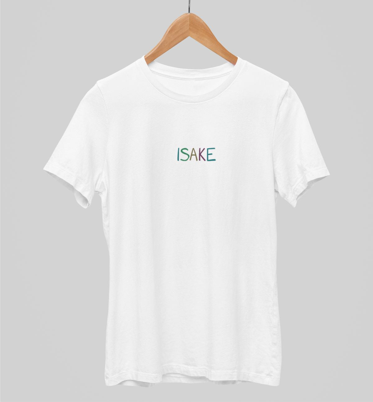 Valged unisex t-särgid "Värviline isake"