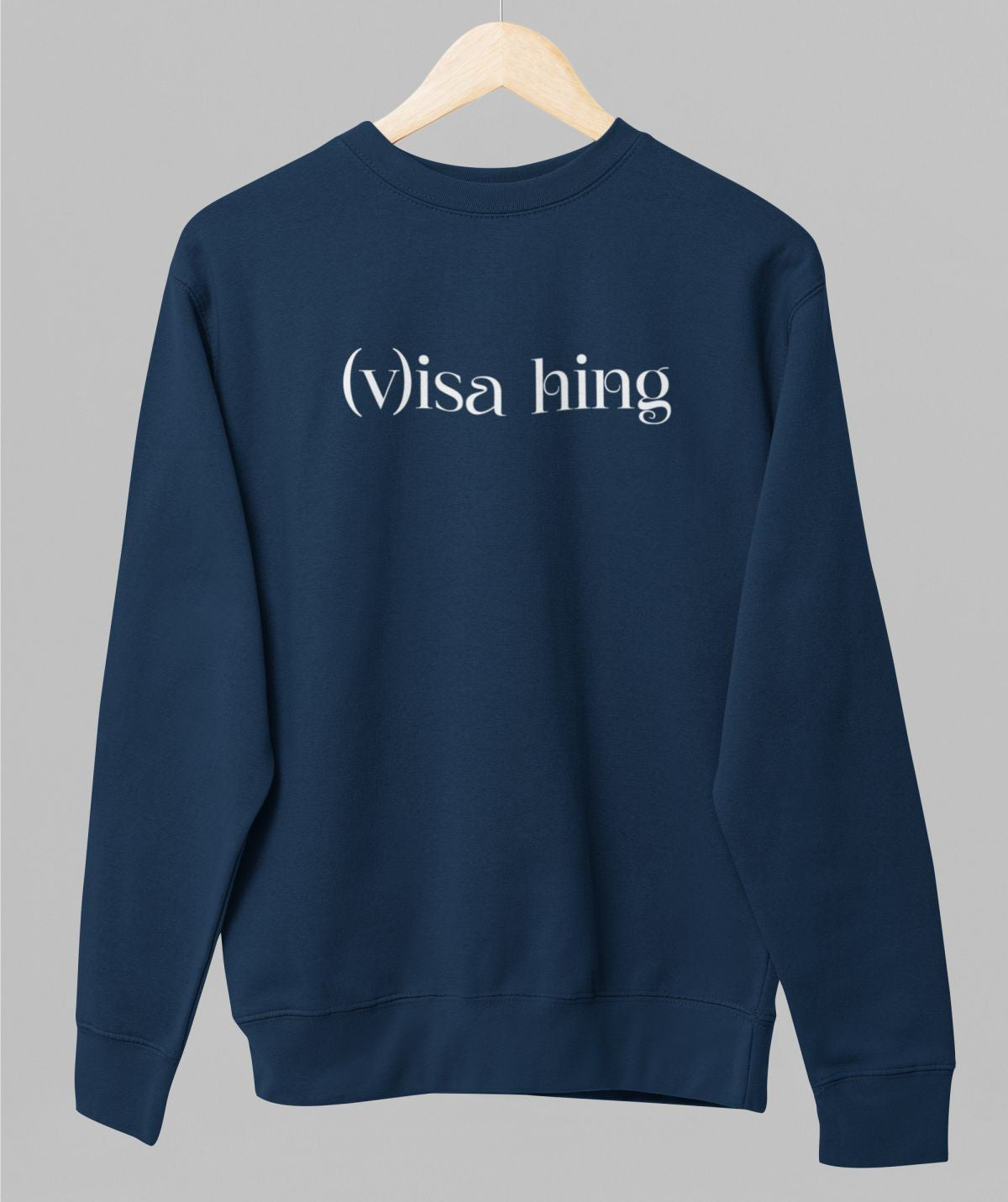 Sinine UNISEX dressipluus ilma kapuutsita "(v)isa hing"