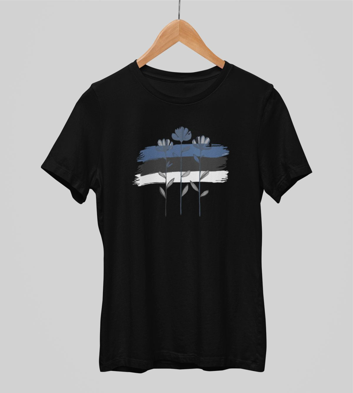 Mustad UNISEX T-särgid "Rahva"
