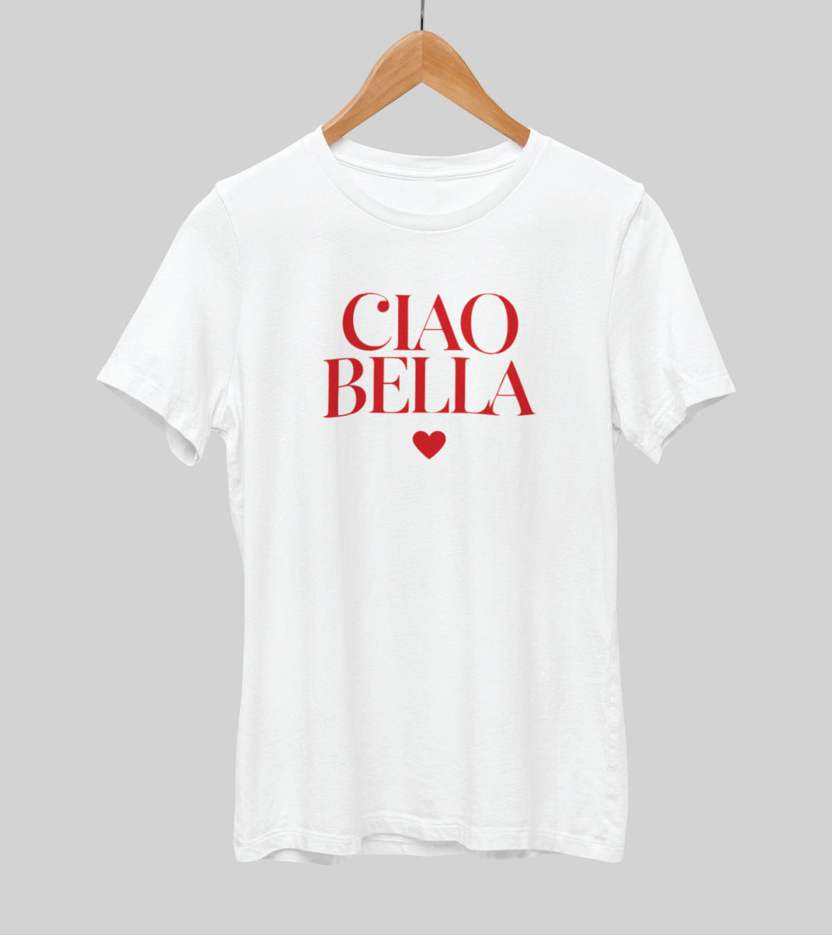 Valged UNISEX T-särgid "CIAO BELLA"