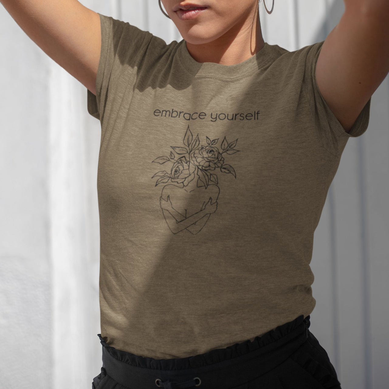 Kaki UNISEX T-särk Armasta end