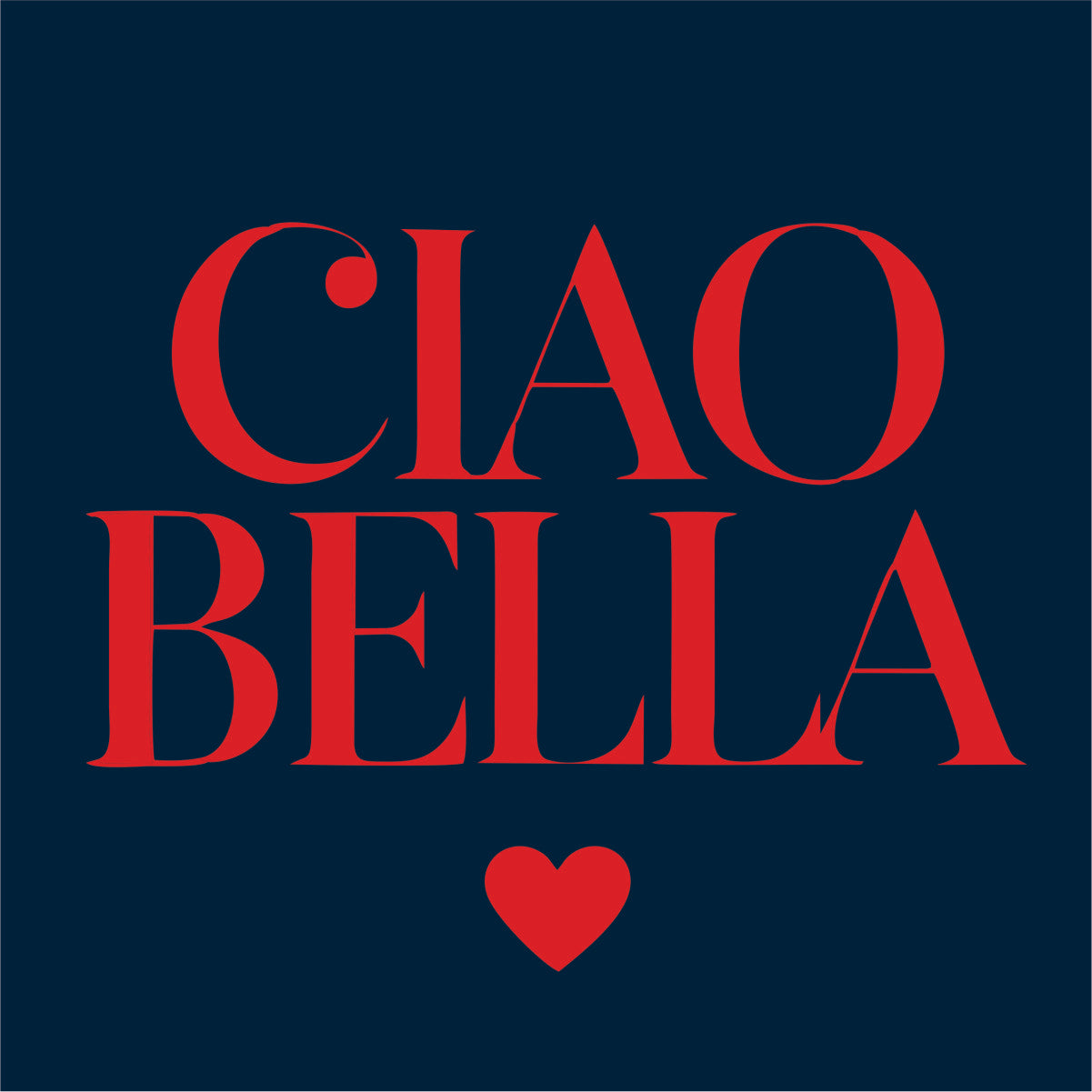 Sinine UNISEX dressipluus ilma kapuutsita "CIAO BELLA"