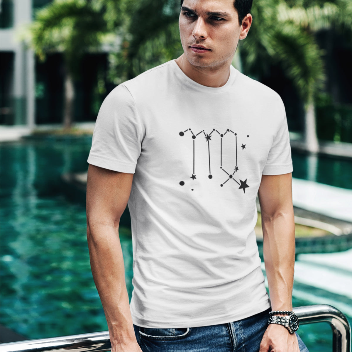 Valge UNISEX T-särk Tähtkuju Neitsi