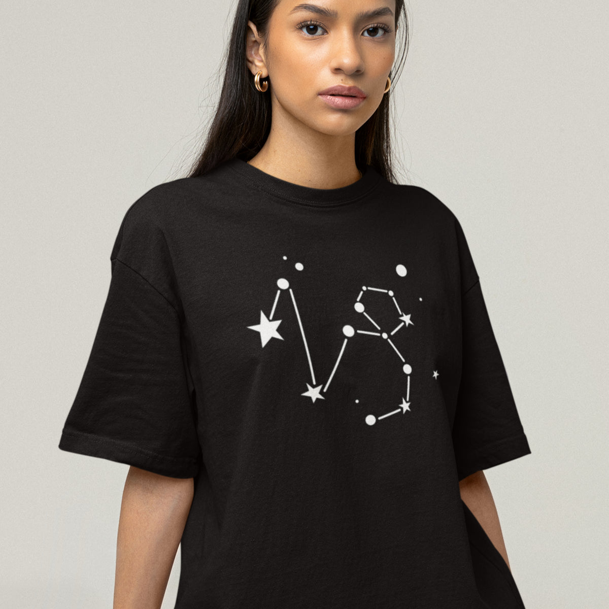 Must UNISEX T-särk Tähtkuju Kaljukits