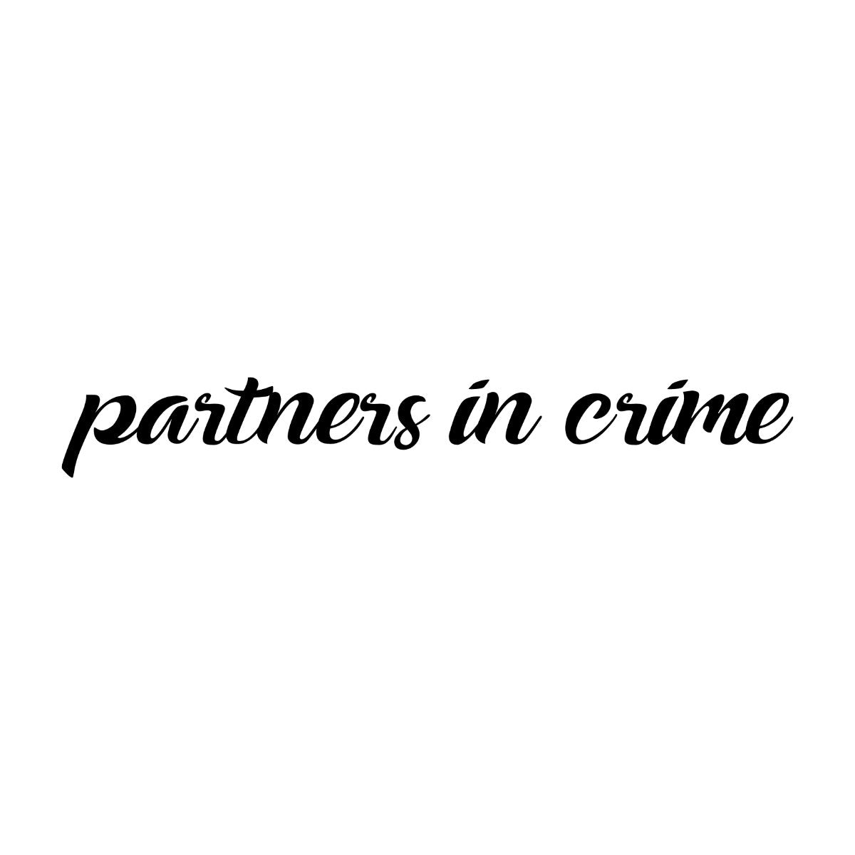 Valged unisex T-särgid paaridele „Partners in Crime“
