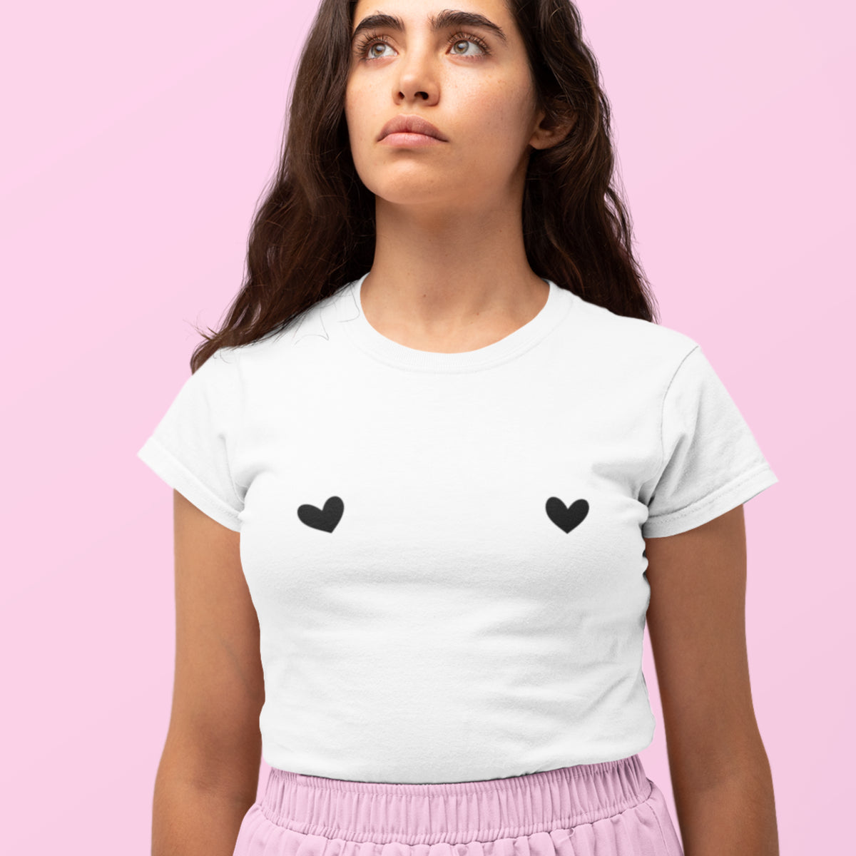 Valge UNISEX T-särk Südamed