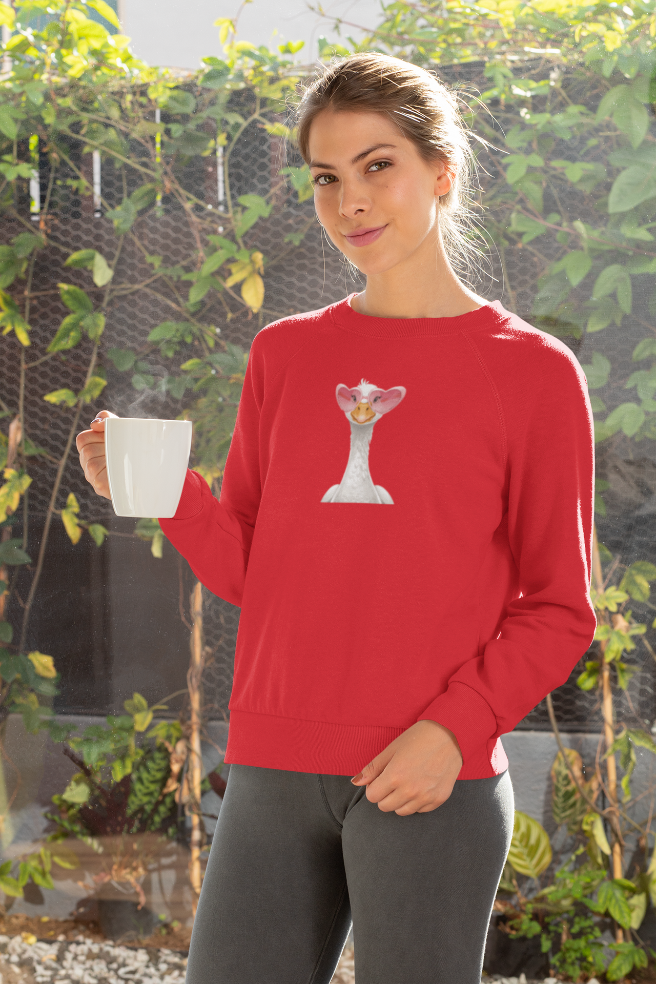 Punane UNISEX dressipluus ilma kapuutsita Hani